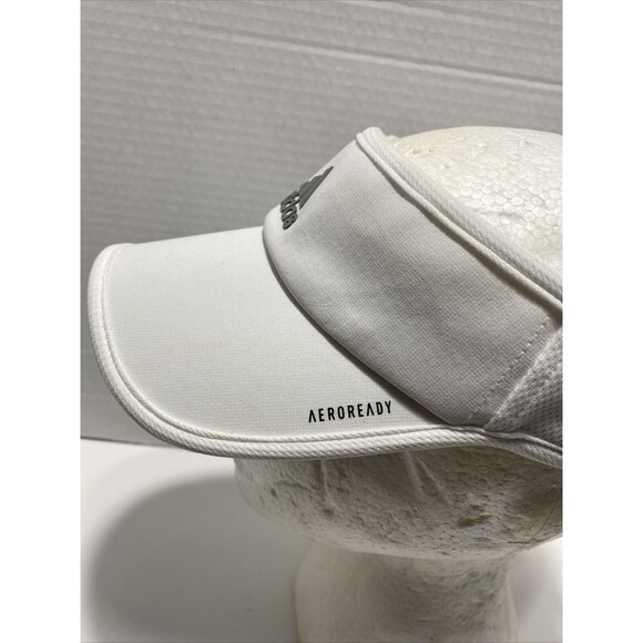 Adidas Aeroready Woman's Superlite Visor Hat White Golf Tennis OSFA Adjustable - Picture 4 of 9